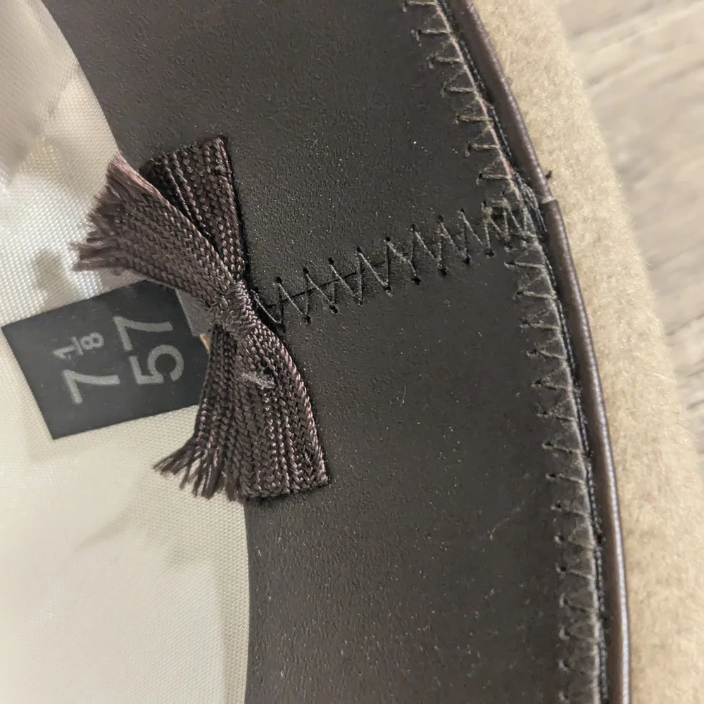 Classic Tan Fedora with Feather Accent - Picture 9 of 9